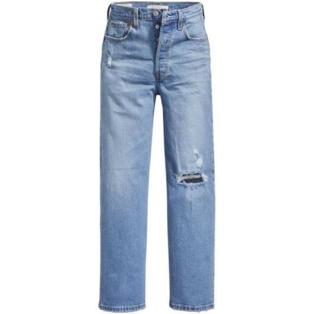 Levi’s Ribcage Straight 27 Light Wash Gem